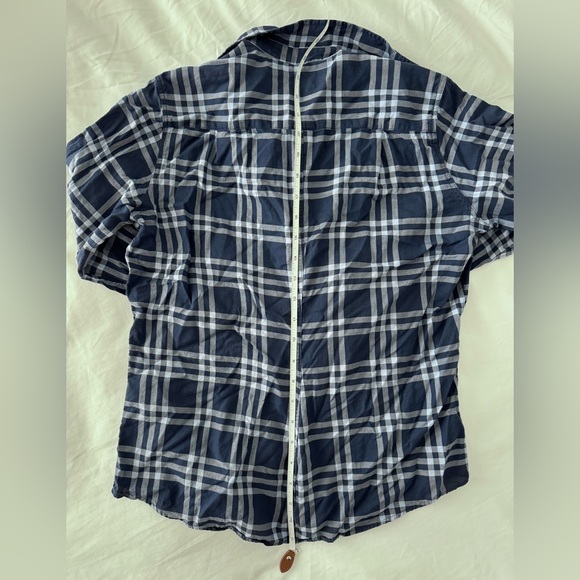 Frank & Eileen Button Down Shirt 100% Cotton Blue Plaid Soft Size S - Picture 11 of 12